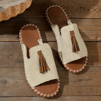 Dunia - Cómodas sandalias planas con múltiples estilos
