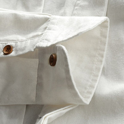 Daren - Camisa minimalista con cuello japonés