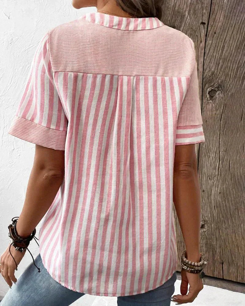 Elina - Blusa de rayas suave