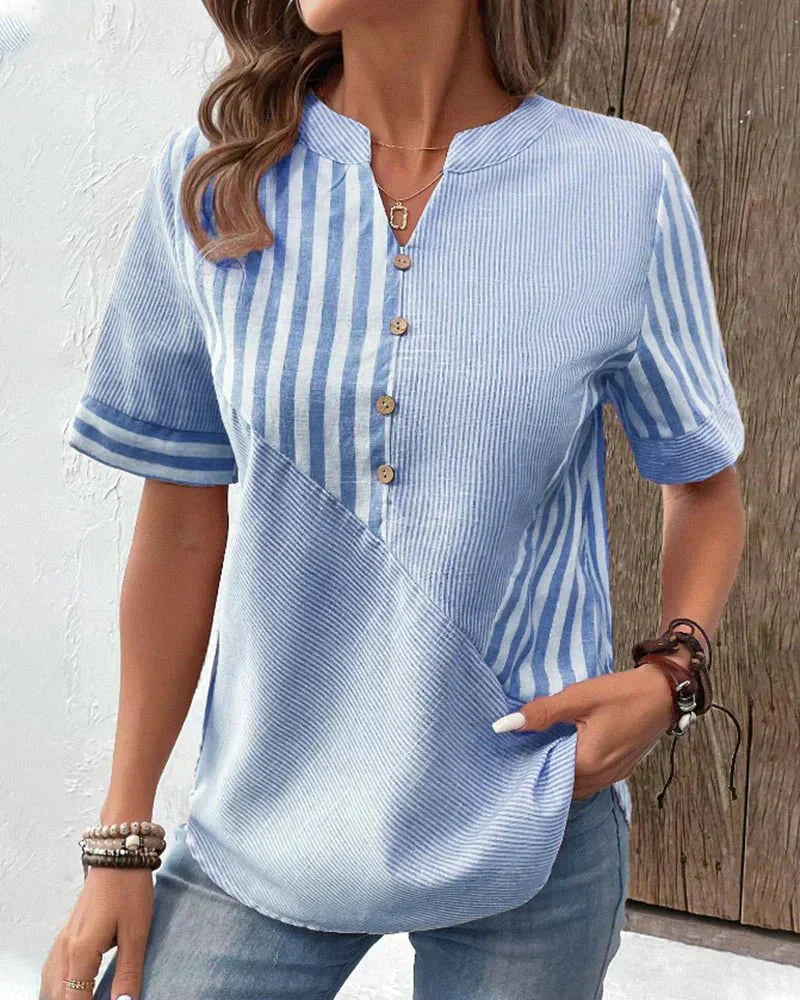 Elina - Blusa de rayas suave